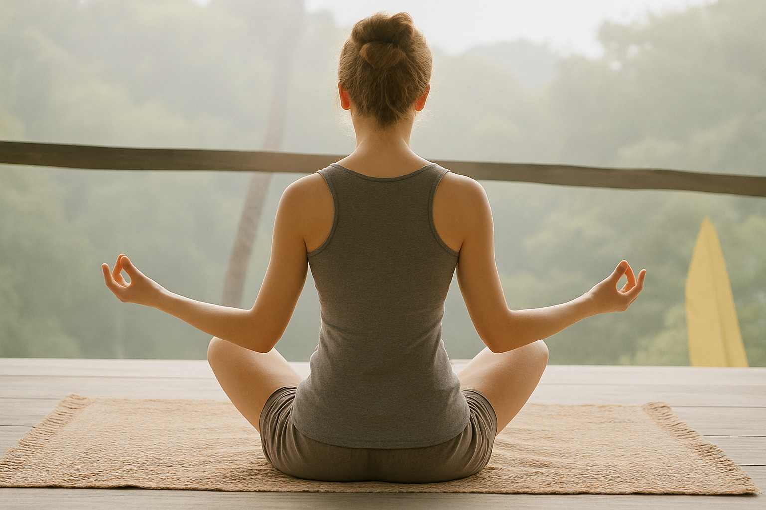 Symbolbild für betriebliches Gesundheitsmanagement – Frau beim Yoga