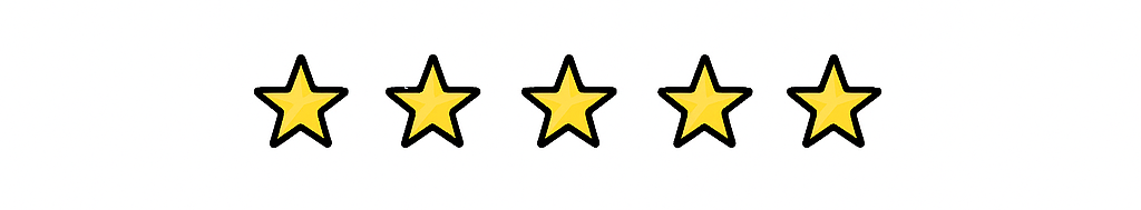 5-Sterne Bewertung eines zufriedenen Kunden